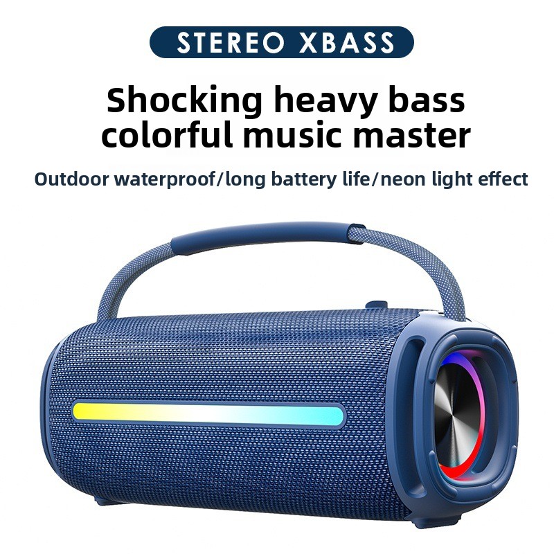 Bluetooth Speaker Waterproof - Уличный портативный умный динамик, двойные динамики,