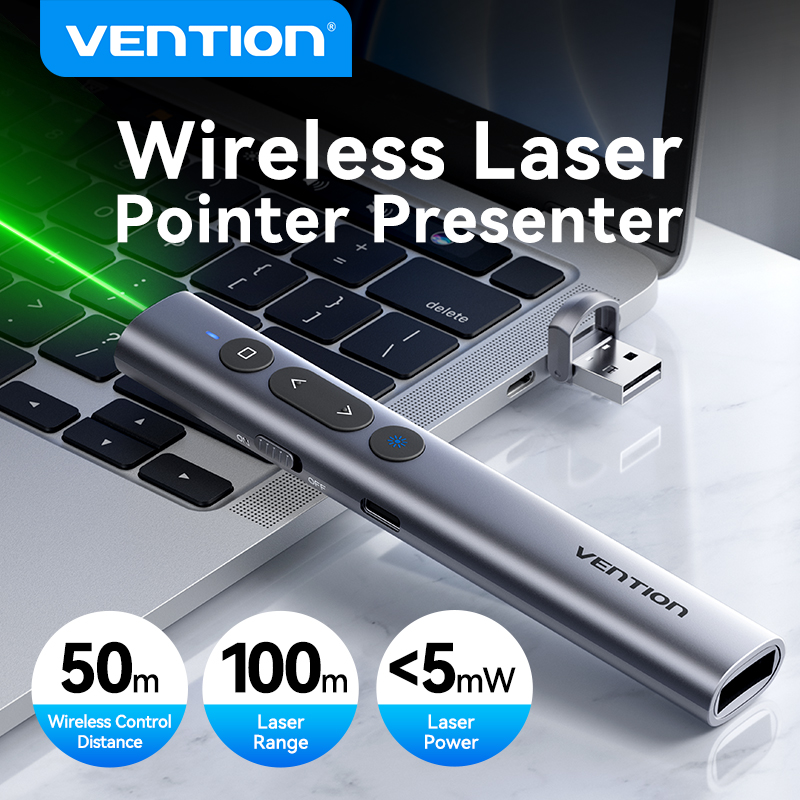 Laser Pointer Presenter - Беспроводная лазерная указка Vention, 100 м,