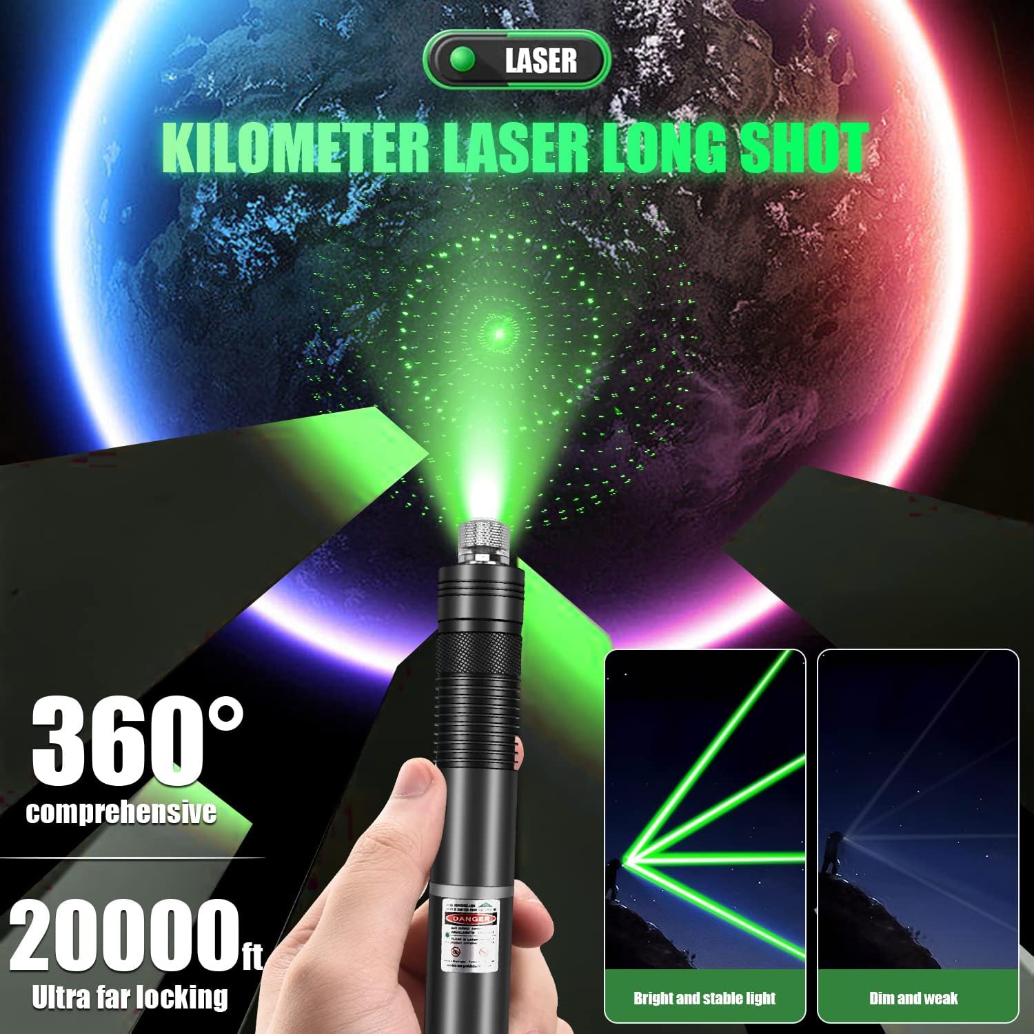 Перезаряжаемый фонарик с зелен – обзор и цена Laser Pointer Presenter