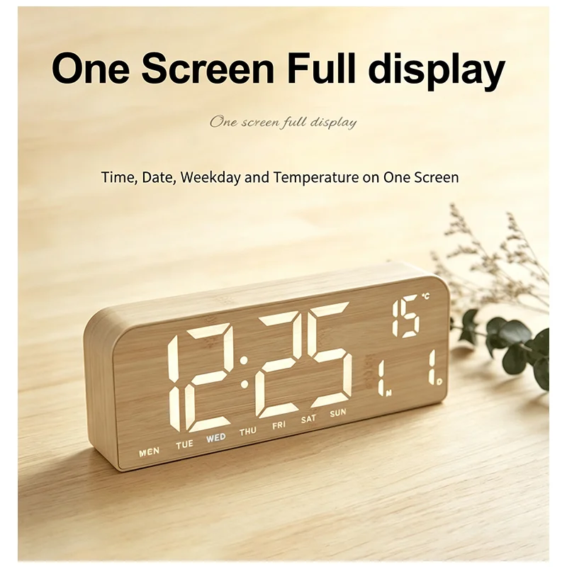 Цифровой деревянный будильник  – обзор и цена Modern Electronics Gadgets
